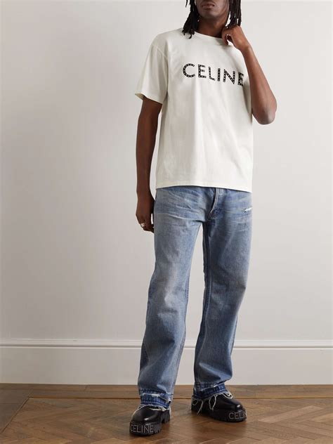 celine men's t shirts|celine denim men's.